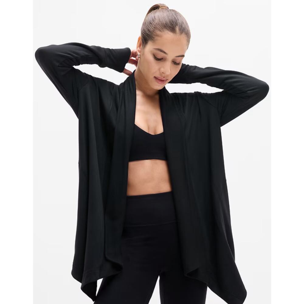 Athleta Black Long Sleeve Top